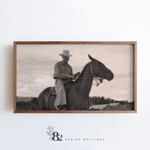 Western Frame TV Art | Vintage Cowboy Frame TV Art | Vintage Western Sketch Frame TV Art | Trending tv art | Frame tv art set Western tv Art