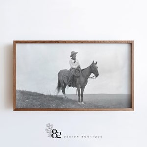 Western Frame TV Art | Vintage Cowboy Frame TV Art | Vintage Western Sketch Frame TV Art | Trending tv art | Frame tv art set Western tv Art