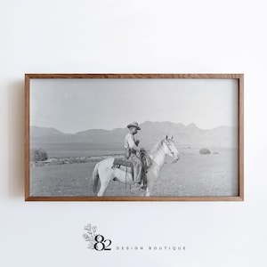 Western Frame TV Art | Vintage Cowboy Frame TV Art | Vintage Western Sketch Frame TV Art | Trending tv art | Frame tv art set Western tv Art
