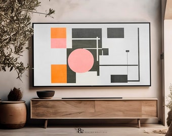Bauhaus Samsung Frame TV Art Set | Modern Frame TV Art | Muted Tonal Frame TV Art | Frame tv Set | Frame tv Painting Art Bundle | midcentury