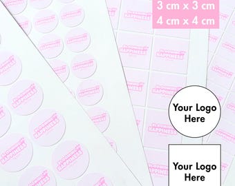 Adesivi rotondi quadrati circolari personalizzati Etichette con logo personalizzato stampate Etichette aziendali lucide antispruzzo