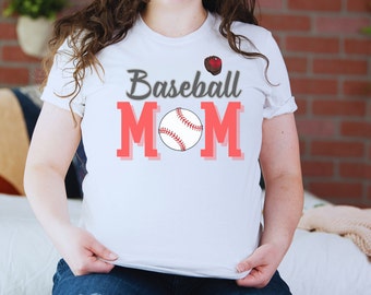 Baseball Mom's Shirt, Mom shirt, Sport shirt, Grandma shirt, Mom gift, Mother's day gift, funny shirt, women's clothing, T-shirt for women