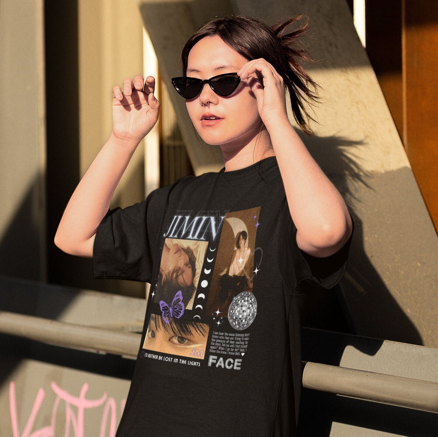 BTS jimin zmillennial Tシャツ　Mサイズ BTS ジミン パパ zm-illennial magnate M Tシャツ - メルカリ