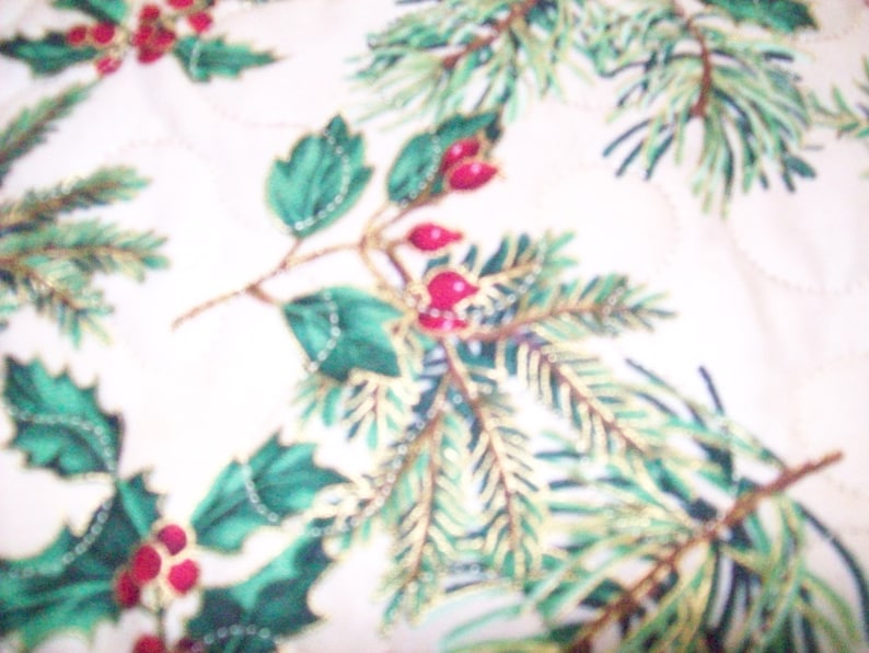 Christmas Tree Skirt #89 Quilted Reversible