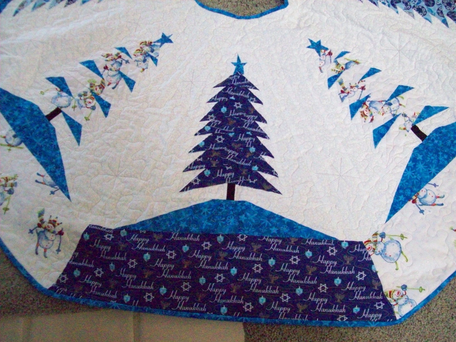 Hanukkah tree skirt