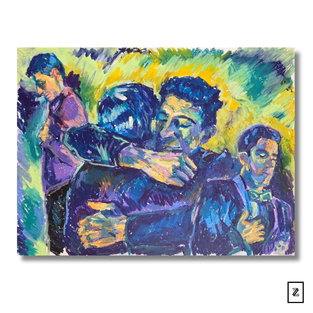 Hugging Dead Drawing Dead Boy Hug | Fine Art Print - Etsy