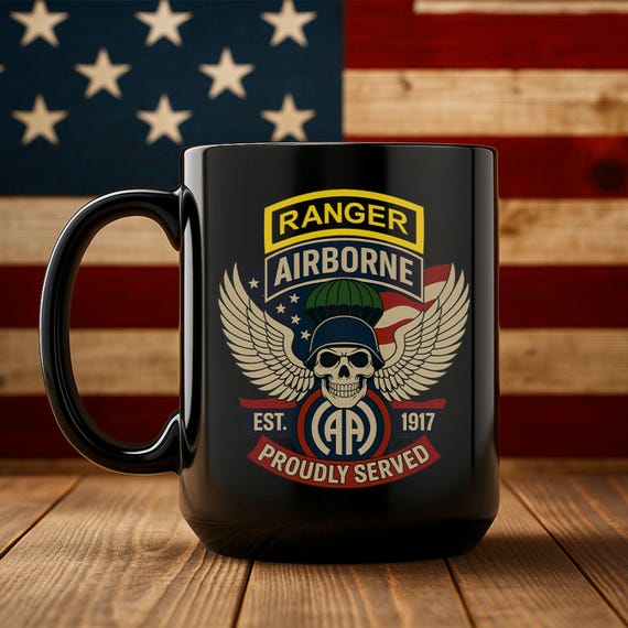 82nd Airborne Ranger Coffee Mug, Veteran Gift - Etsy