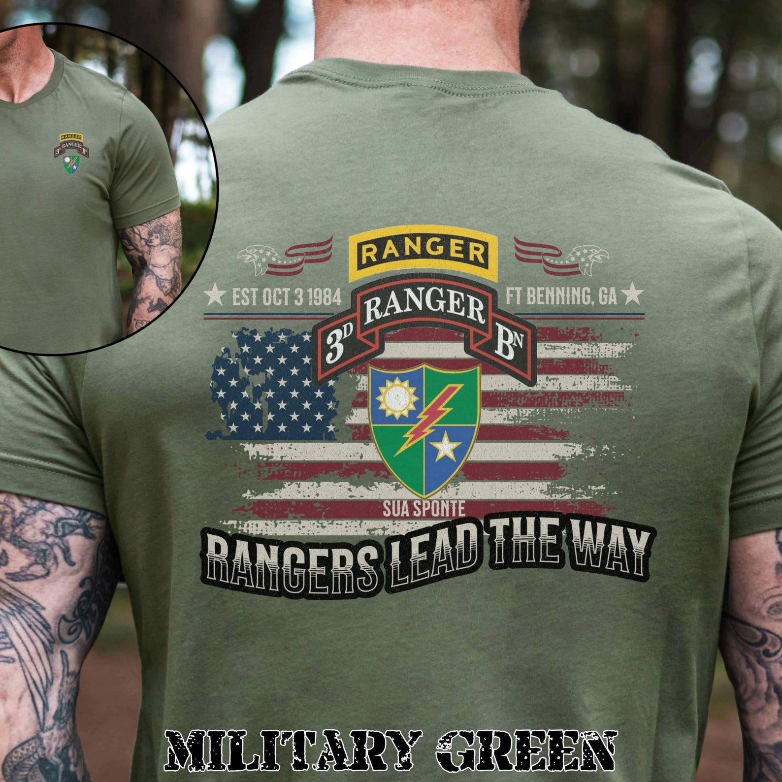Logo Lead Ranger Rangers Lead the Way Shirt - Battalion + Ranger Tab - Etsy