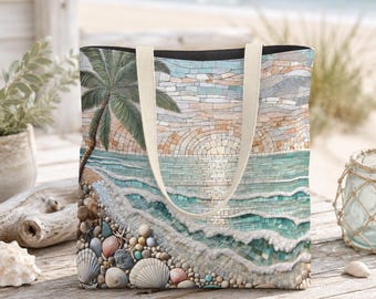 Seashell Paradise Tote Bag, Beach Outfits, Summer Gifts