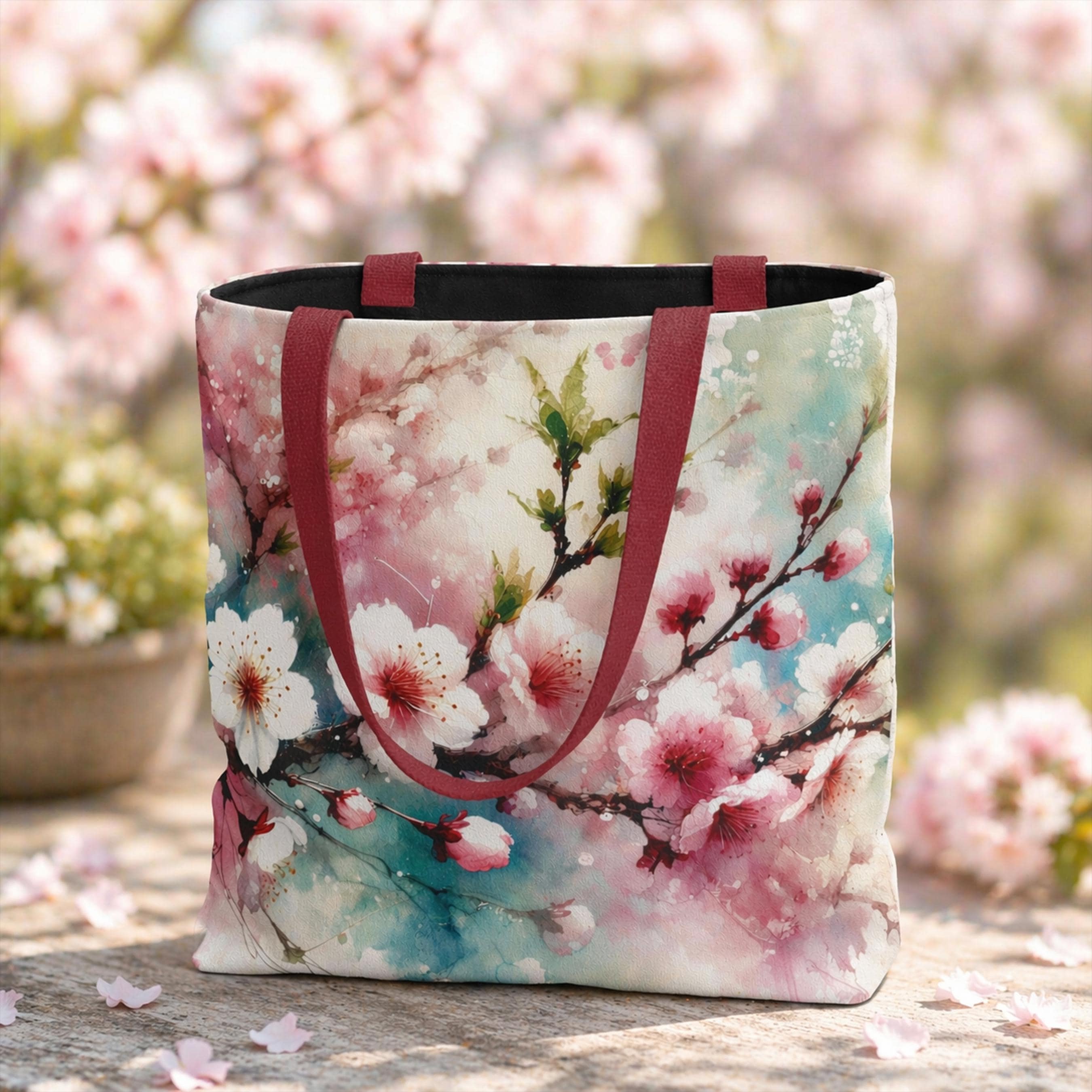 Cherry Blossom Sakura Tote Bag - Etsy