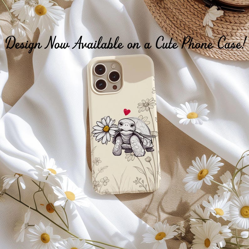Turtle and Daisy Coffee Mug, Animal Lover Gift, Daisy Gifts imagen 14