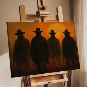 Cowboy Wall Art, Man Cave Gift, Wild West Decor