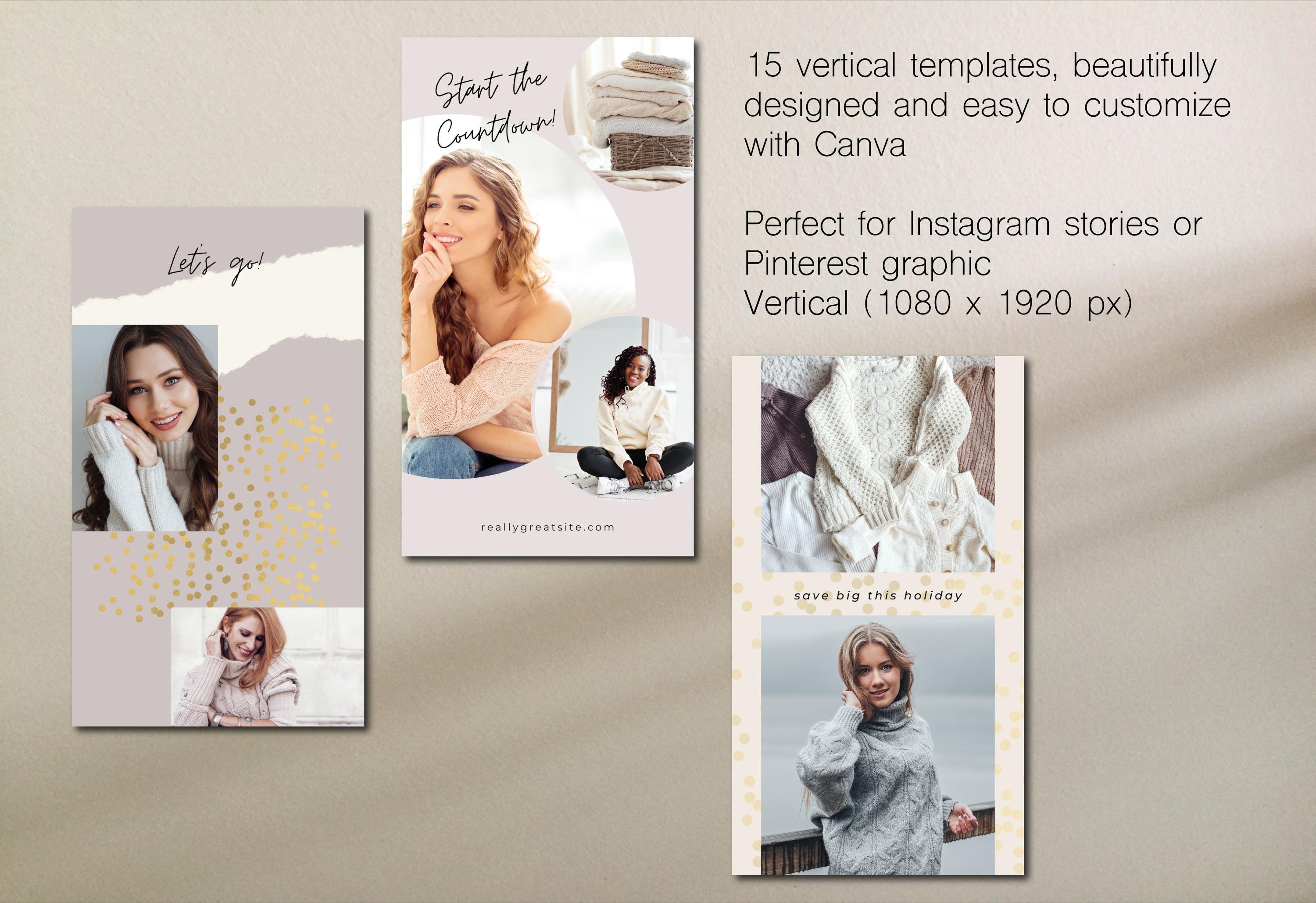 Instagram Canva Templates: Social Media Posts & Stories - Etsy