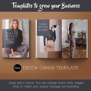 Bearbeitbare Canva Ebook-Vorlage, Trendy 2024 Design, Testimonials, Galerie- & Ressourcenseiten, Perfekt für Online-Business-Geschenk **