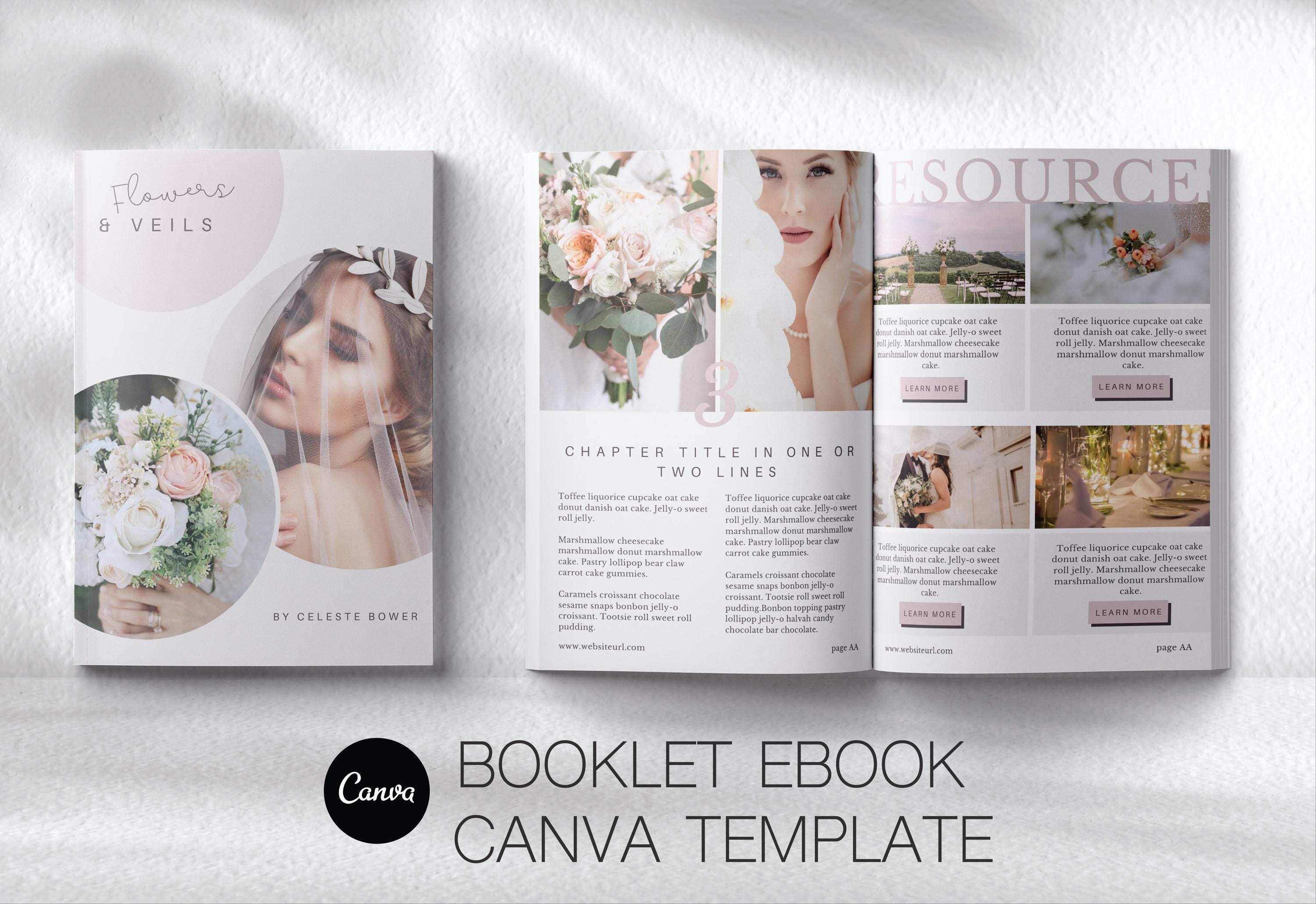 Event Book Wedding Event Planner Canva Ebook | Elegance, Template With Content ...