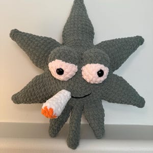 Pot Leaf Crochet Plushie