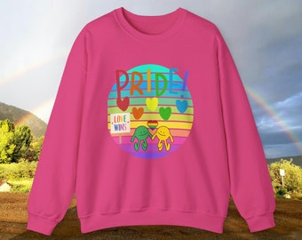 Unisex Heavy Blend™ Crewneck Sweatshirt, pride crewneck, pride sweater, pride hoodie, pride, lgbtq sweater, lgbtq, rainbow, comfy