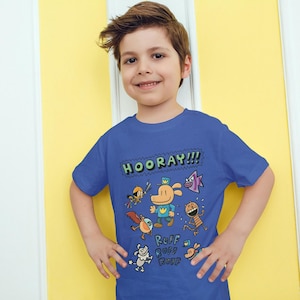 Cadeau t-shirt Dogman enfants jeunesse, cadeau t-shirt de vacances d'anniversaire chien policier homme fans, t-shirt de fête d'anniversaire, chemise d'événement scolaire, unisexe