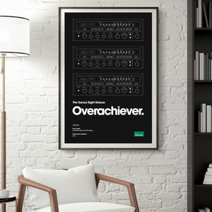 Sansui Eight Deluxe 70年代のヴィンテージオーディオポスター、ヴィンテージ70年代ポスター、ヴィンテージオーディオポスター、オーディオアート、ヴィンテージオーディオウォールアート、オーディオウォールアート