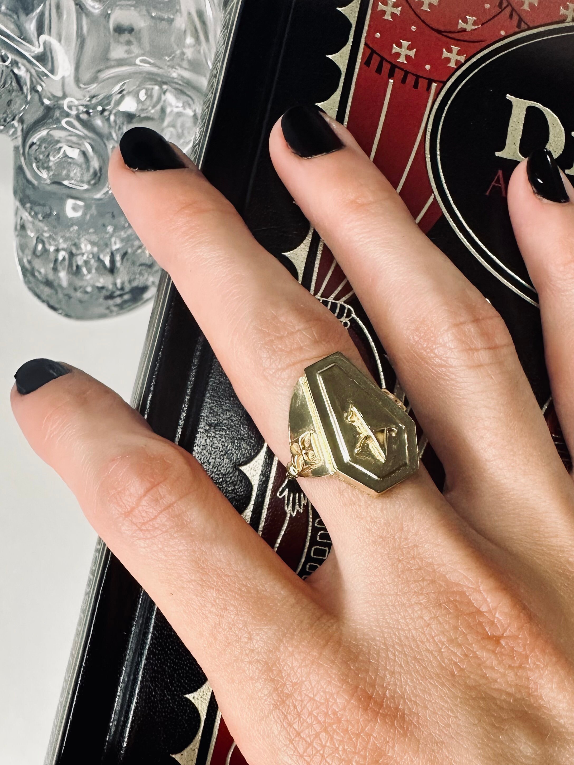 Coffin Ring; Alchemy Decomposition Ring; Occult Jewelry - Etsy