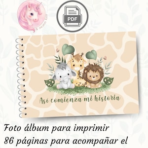 This is how my story begins/newborn/baby photo album/first years/gift for pregnant woman/diary/baby book/baby journal