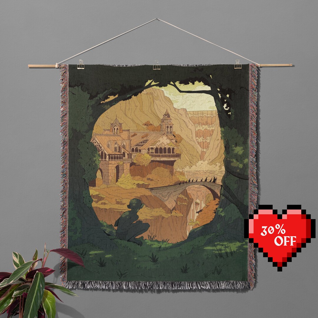 Lord of the Rings Wall Tapestry Wall Art Woven Tapestry Blanket Lord of the Rings Gift Woven Art Tapestry Wall Decor Etsy