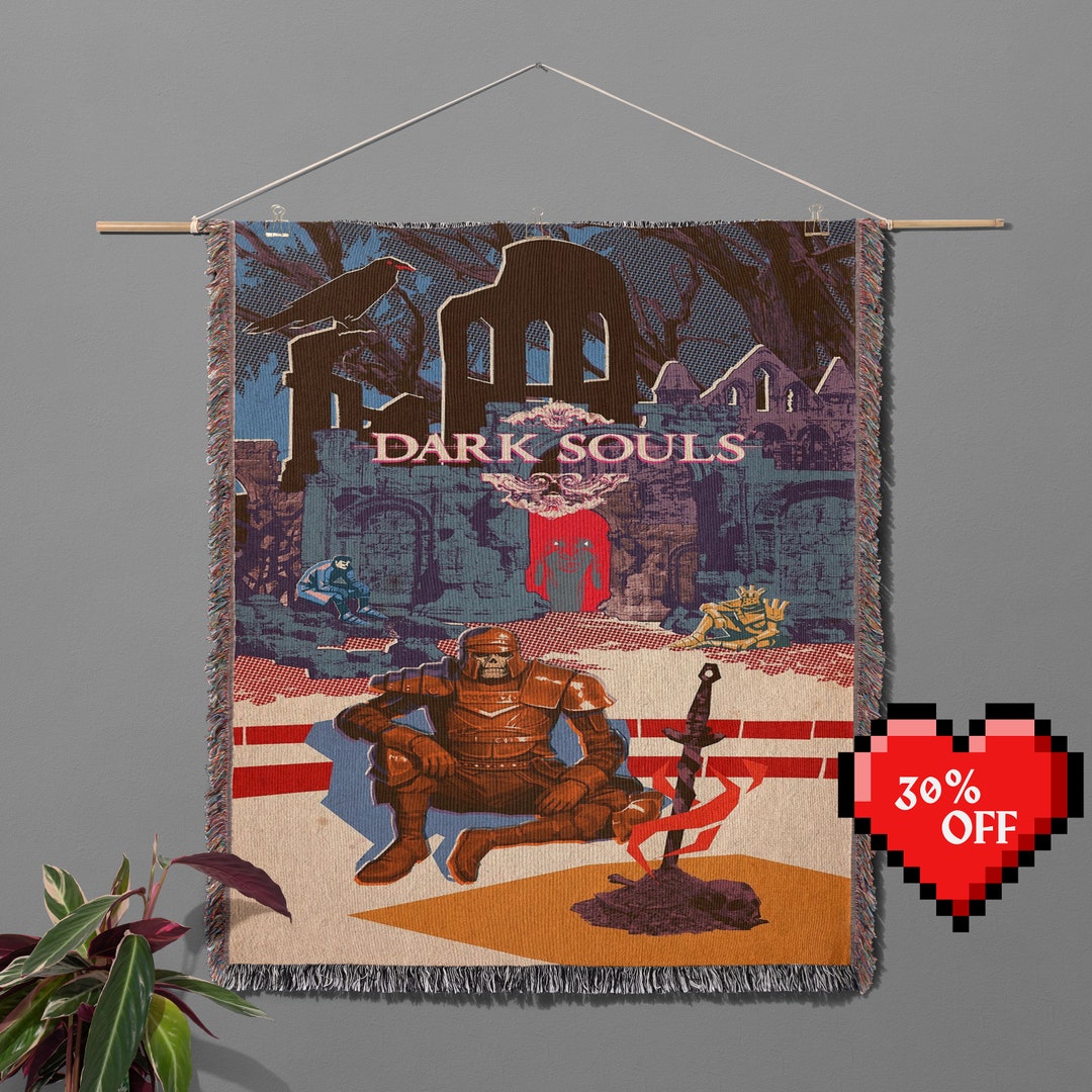 Dark Souls Wall Tapestry Game Room Wall Art Tapestry Blanket Gift for ...