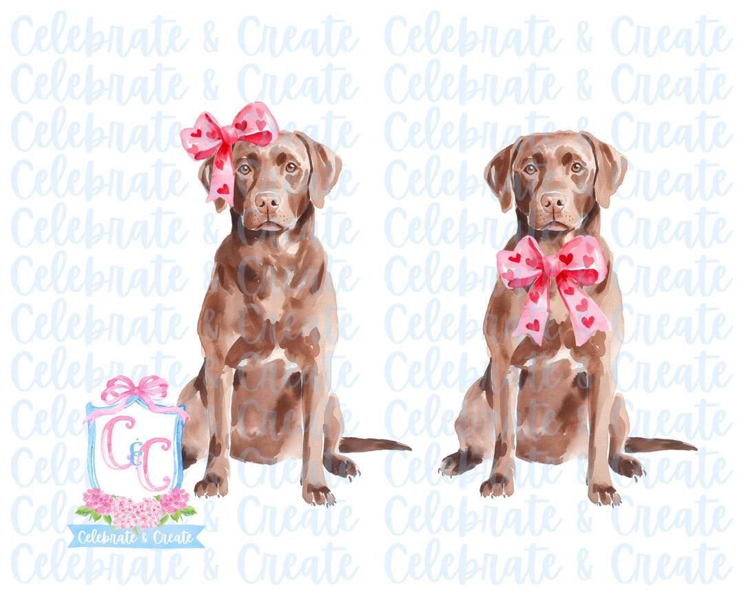 Watercolor Chocolate Lab Labrador Retriever Dog PNG Clipart ...
