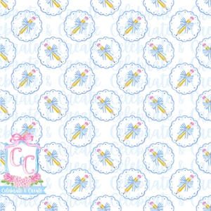PADRÃO SEM COSTURA Lápis de aquarela Arco azul PNG Clipart Arte Papelaria Grandmillennial Coquette Preppy De volta às aulas Suprimentos Professor