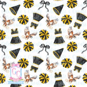 USM Südliche Mississippi Aquarell NAHTLOSES MUSTER png Clipart Grandmillennial Fleur de Lis Hintergrund Fußball Collegiate College Jubeln
