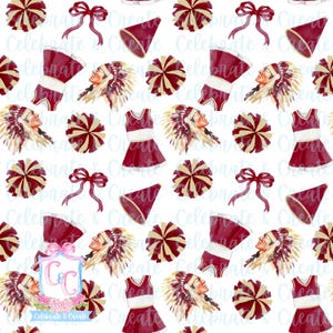FSU Florida Aquarell NAHTLOSES MUSTER png Clipart Grandmillennial Hintergrund Fußball Collegiate College Jubeln Sport Seminolen Zustand