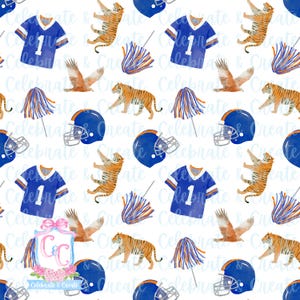 Auburn Tigers Gamecocks Acuarela PATRÓN SIN COSTURAS PNG Clipart Grandmillennial Preppy Fondo Fútbol Universitario Deportes de Equipo