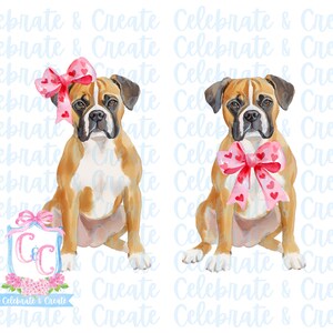 Aquarel bokserhond PNG-clipart Grandmillennial Doodles AI Drew Valentijnsdag Kalverliefde