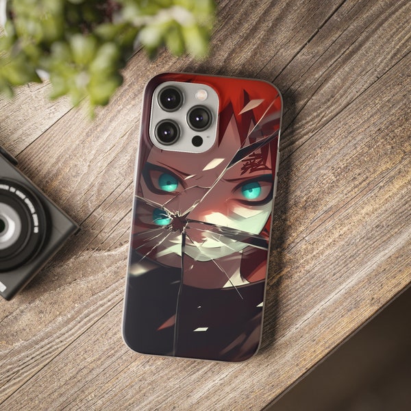 ANIME NARUTO Gaara IPHONE Phone Case  in Matte Finish – Cool Anime Style IPhone Case For Phone Protection