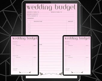 Wedding Budget Planner Printable | Expense Tracker (PDF)