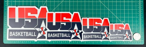 1992年 USA バスケットボール チーム プレート USA Basketball Sticker, 1992 Olympic Dream Team, Various Sizes - Etsy