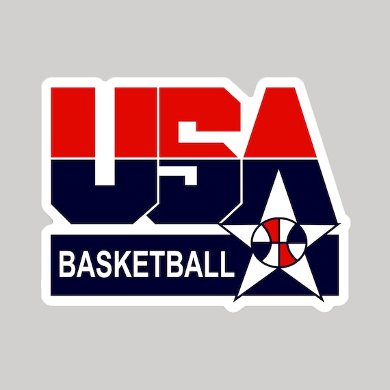 USA Basketball Sticker, 1992 Olympic Dream Team, Various Sizes - Etsy