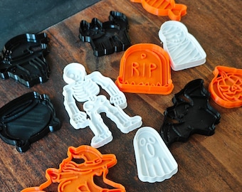 Halloween Spooky Clay Cutters Set for Crafts and Treats