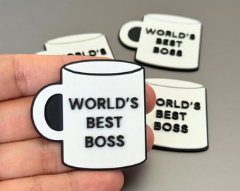 World's Best Boss Mug Magnet, The Office TV Show Inspired, Michael Scott Mug, Unique Gift for Boss, Fun Office Decor, Fridge Magnet
