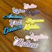 SG 3D Print Customised Name Keychain Personalised Keyring Tag Birthday Gift Teacher's Day Children Day Christmas Gift | Singapore