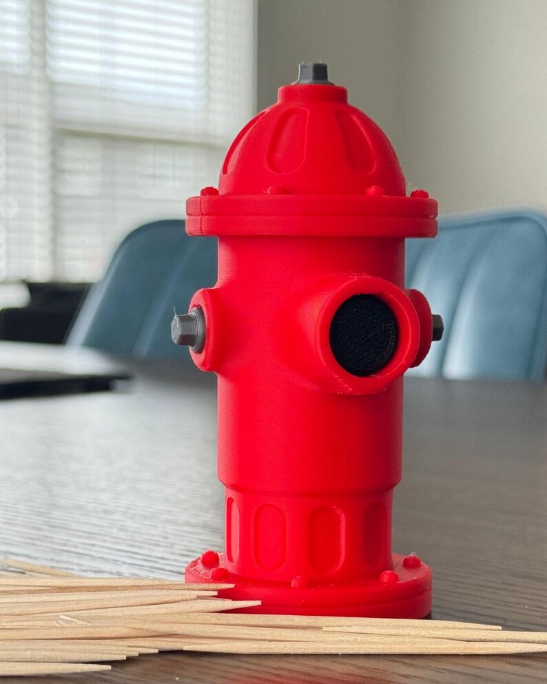 Fire Hydrant Toothpick Holder, Quirky 3D Printed Kitchen Decor, Perfect ...