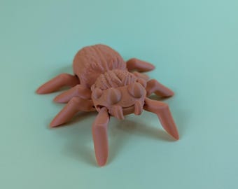 Articulated Spider Customizable, Halloween Decor or Toy, Choose One Colour or Two, Spooky Flexible Spider, Fidget