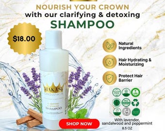 Deep Clean Clarifying Shampoo | Removes Buildup for Healthy Hair | Natural & Organic