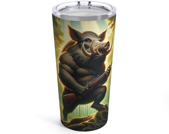 Vasos aislados de acero inoxidable: animales del bosque y citas de sabiduría
