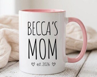 Taza personalizada para mamá, regalo para mamá primeriza, regalo para madre, tazas de café para mamá