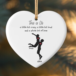 Custom Gift For Couples Ornament Personalized Anniversary Ornament Love Couple Ornament Funny Gifts for Him Her Online Dating Ornament