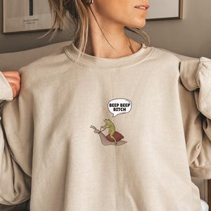 Frog Sweatshirt Cottage core Sweatshirt Funny Frog Gift For Frog Lovers Funny Frog Hoodie Funny Sweater Hilarious Quote Gift