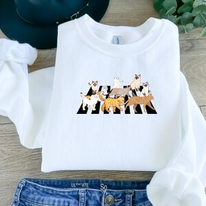 Cats Sweatshirt For Women Funny Animal Sweatshirt Cat Mom Gift Cozy Funny Hoodie Gift For Cat Lover Season Gift For New Cat Owner
