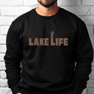 Lake Life Hoodie Gift For Father Husband Grandpa Lake House Gift Fishing Gift For Men Vacation Sweater Husband Sweatshirt Gift Fishing Dad