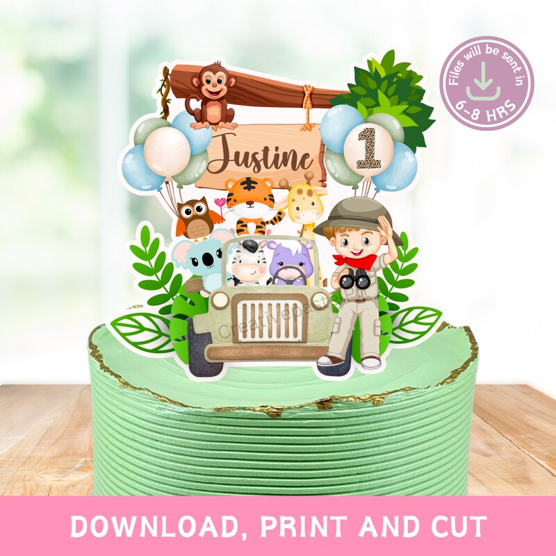 Jungle Cake Topper - Etsy